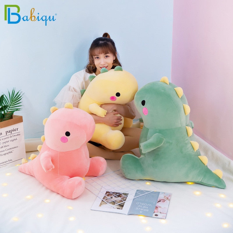 25cm Super Soft Lovely Dinosaur Plush Doll Cartoon Stuffed Animal Dino Toy for Kids Baby Hug Doll Sleep Pillow Home Decor