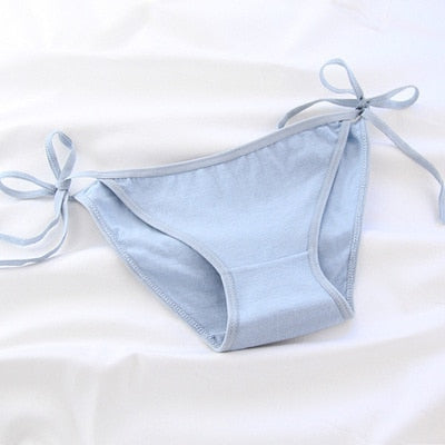 SP&CITY Young Girls Student Cute Underwear Women Japan Lace Up Cotton Panties Funny Hollow Out Seamless Briefs Female Lingerie