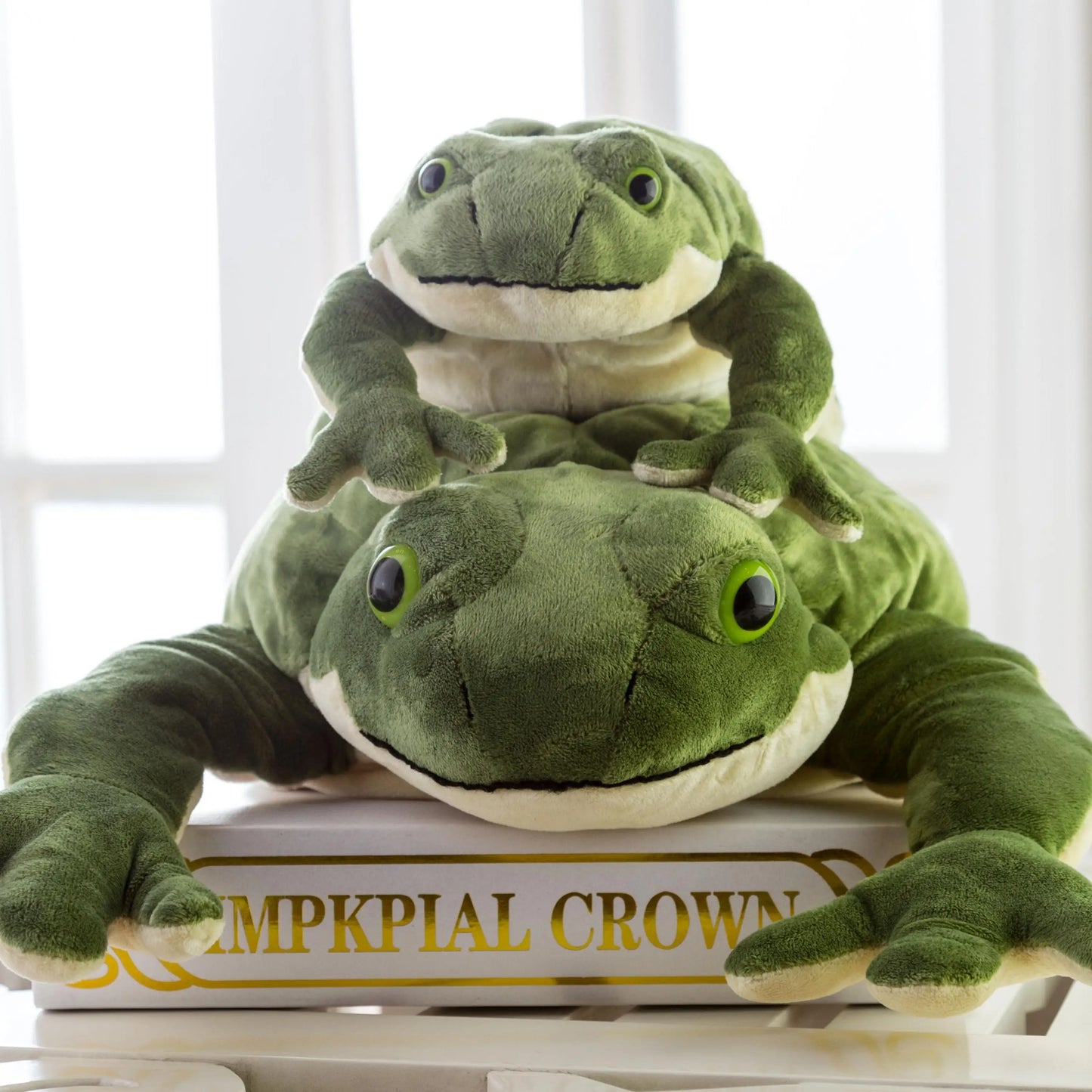 GIANT Frog Stuffed Animal 23" Cute Kawaii Toad Plush Toy Big Plushies Large Soft Doll For Kids Birthday Gift