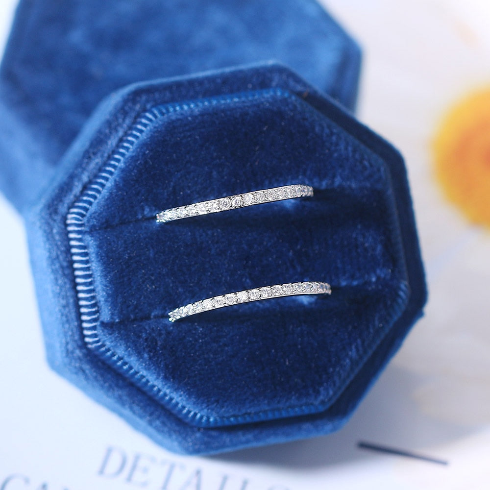 ZHOUYANG Small Cute Dainty Rings For Women Full Round Zircon Female Ring Finger Accessories Gold Color Jewelry Korean Gifts R638