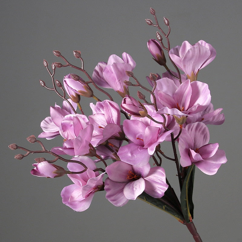 5 Forks 20 Heads Realistic Flower Bouquet Magnolia Home Decoration Photography Props Flower Wedding