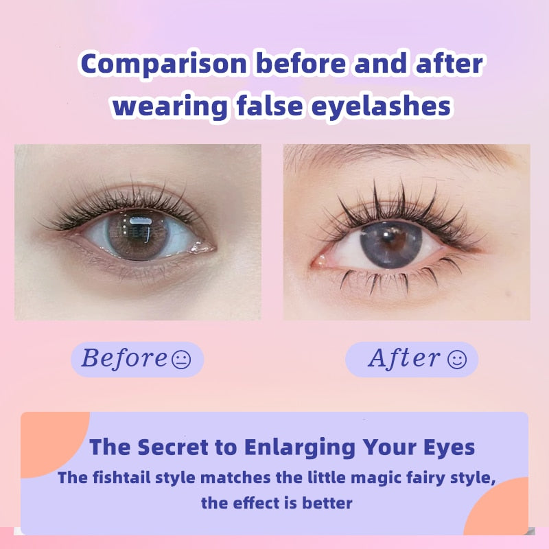 XMX Eyeslashes Extension Personal Fake EyeLash Professional Makeup Individual Cluster EyeLashes Grafting False Eyelashes