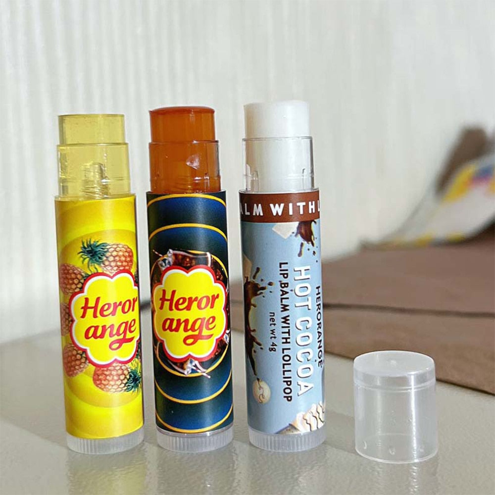 1PCS Moisturizing Fruit Lip Balm Long Lasting Nourishes Lips Reduce Lip Line Anti Aging Anti-drying Hydration Lip Care Lipstick