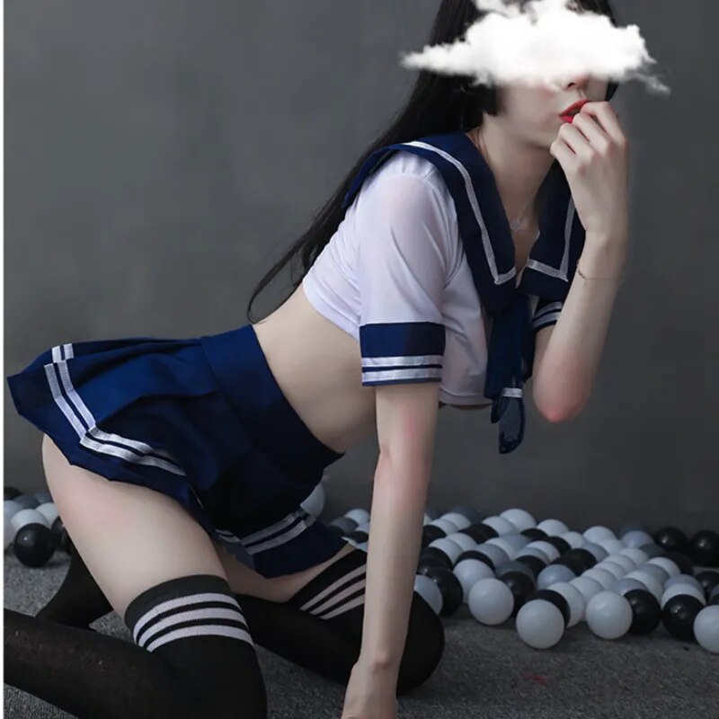 Lingerie Babydoll Role Costume Women's Cosplay Nurse Student Uniform School-Girl Maid Costume Mini Skirt Dress