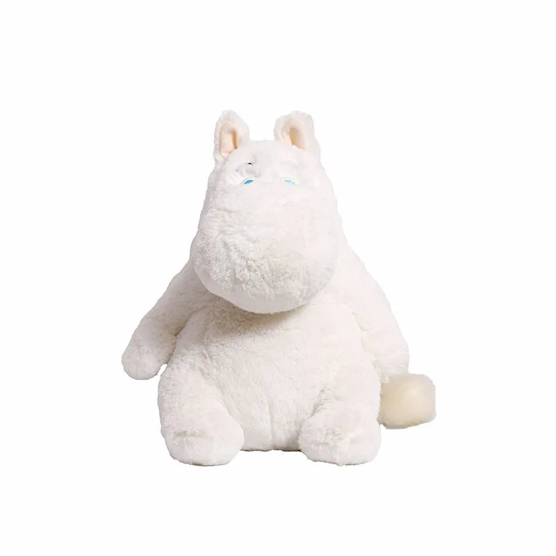 Hippo Stuffed Animal 25cm Kawaii Sitting White Hippopotamus Plushie Doll Super Soft Cute Plush Toy Creative Children's Birthday Christmas Gift