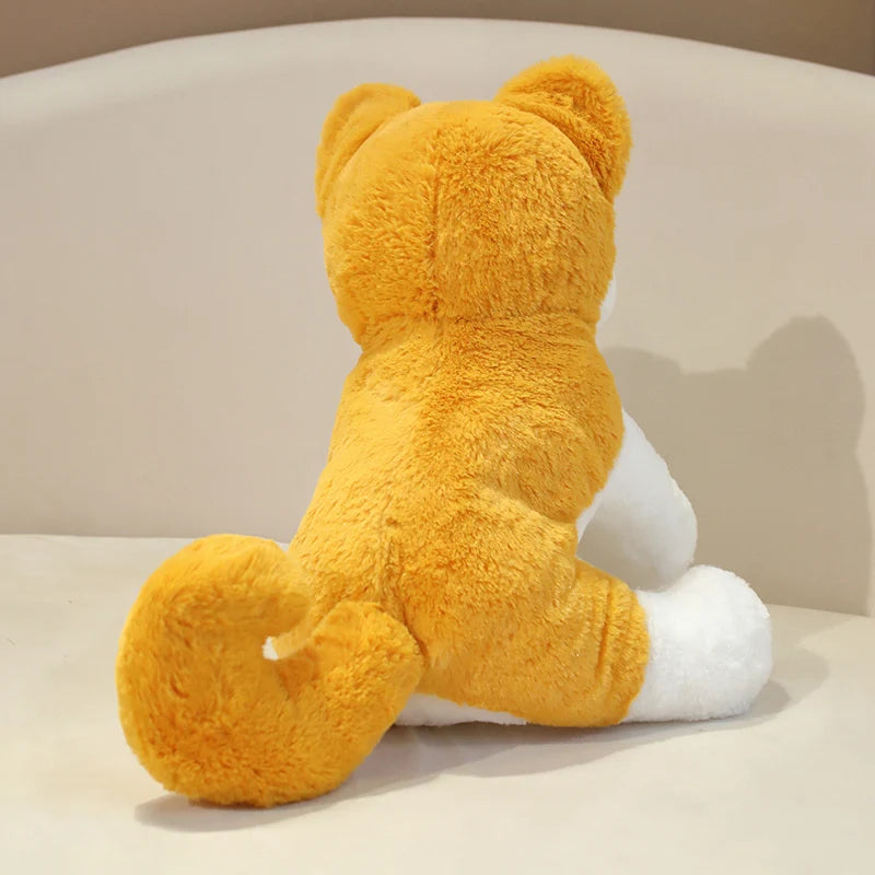 35/45cm Realistic Akita Dog Plush Toy Stuffed Lifelike Shiba Inu Dog Soft Pillow Pet Dolls Kids Boys Girls Birthday Gift Decor