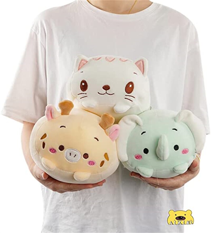 1pcs 20cm White Cat Plush Toy Stuffed Animal Sweet Soft Cartoon Doll Pillow Birthyday Gift Cushion Cute Kawaii Plushie