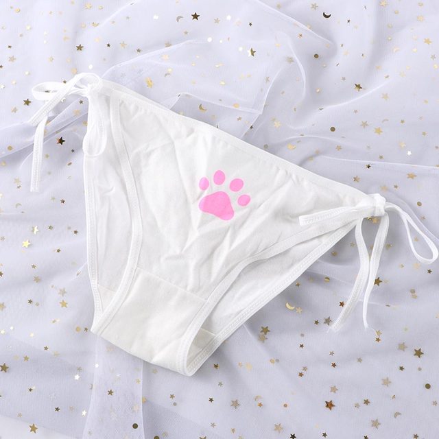 Bandage Lolita Panties Low Waist Lingerie Cute Claw Women's Briefs Low Waist Animation Underwear