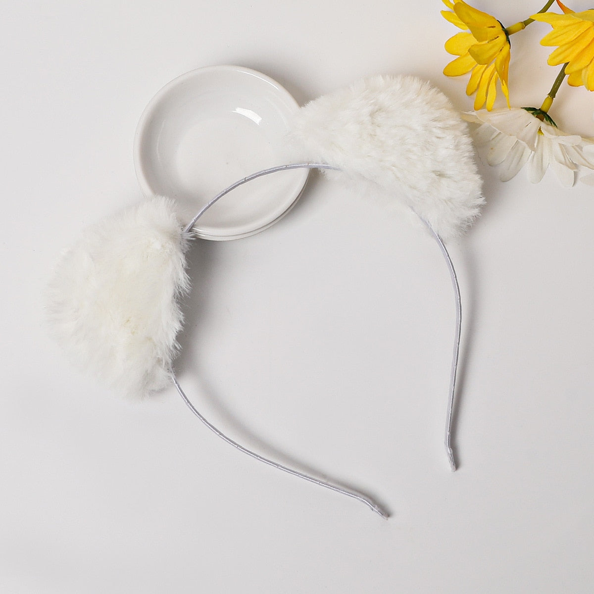 Cat Ears Headband for Women Cartoon Plush Hair Band Anime Cosplay Cute Face Wash Hair Hoop Headware Girls Hair Accessories
