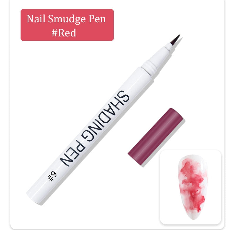 Nail Art Drawing Graffiti Pen Gel Pencil Plastic Waterproof Painting Liner Brush White Marker Pen Nail Manicure Decoration Tools