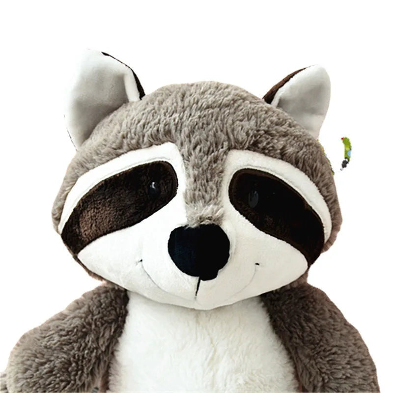 Gray Raccoon Plush Toy Lovely Raccoon Cute Soft Stuffed Animals Doll Pillow For Girls Children Kids Baby Birthday Gift 25cm
