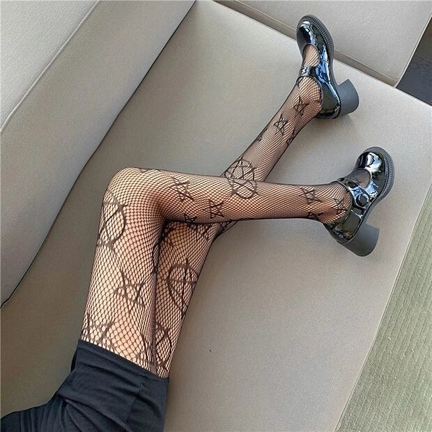 Love Flower Mesh Kawaii Japanese Girls Lolita Ins Stockings Cute White Pantyhose Spring Summer Ultra-thin Transparent Hosiery