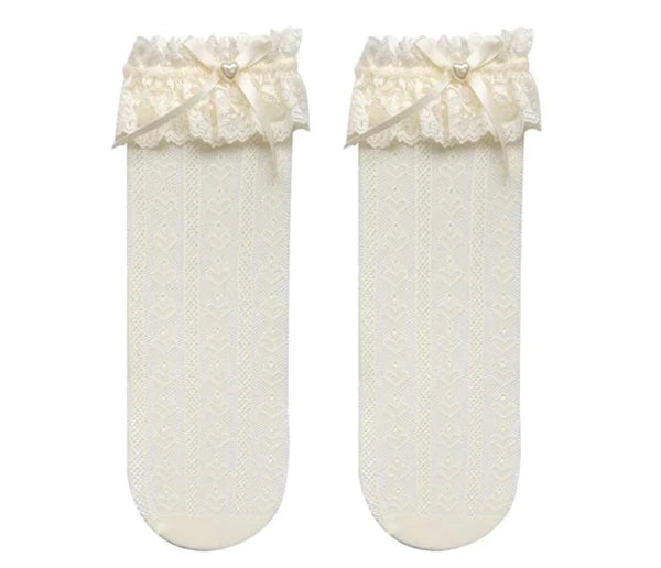 Complete Your Kawaii Look with Elegant Women's Lace Lolita Stockings