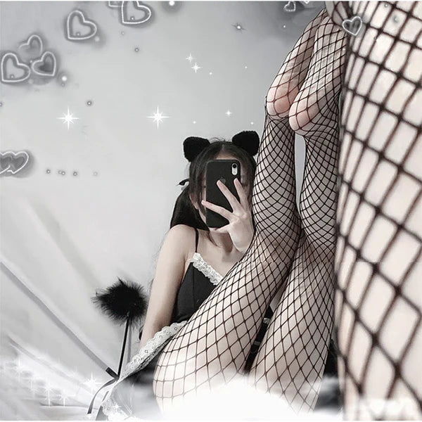 Luxurious Classic Women's Fishnet Stockings Turn Heads 3 Styles