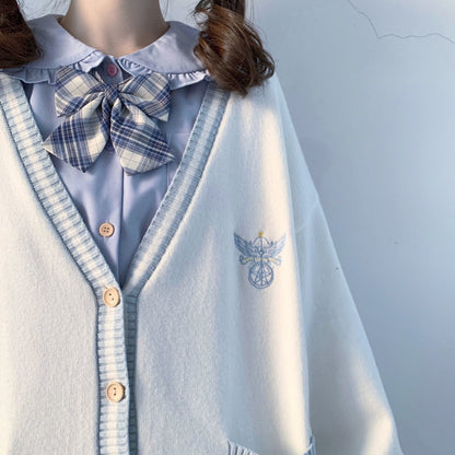 Enchanting Japanese Style Cozy Kawaii School Girl Cardigan Sweater