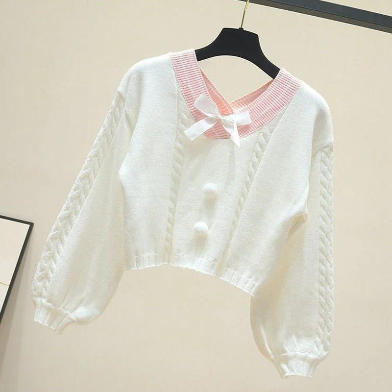 Must-Have Dreamy Vintage Pastel Women's Korean Style Sweater Be the Cutest Princess