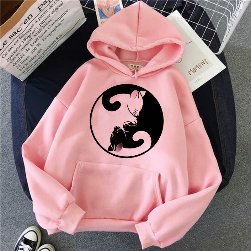 women hoodie kawaii funny ulzzang Sweatshirt harajuku korean style Graphic female clothes Hoodies fashion grunge