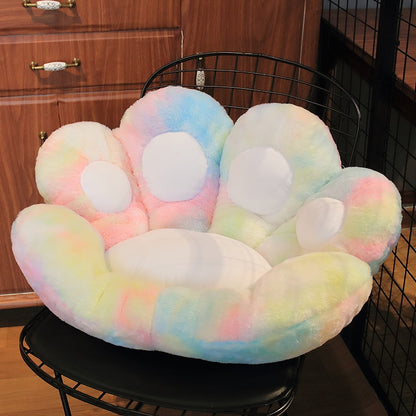 Kawaii Paw Pillow Animal Seat Cushion Stuffed Cat Paw Flower Pillow Plush Sofa Indoor Floor Home Chair Decor Children Gift