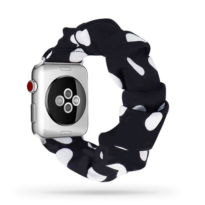 Scrunchie Elastic Watch Straps Watchband for Apple Watch Band Series 7 6 5 4 38mm 40mm 42mm 44mm for iwatch 45/41mm Bracelet