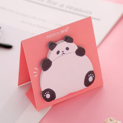 Mengtai 30sheets Cute Animal butt Sticky Notes Memo Pad Bookmarks kawaii Cat Penguin N Times Sticky Office Stationery Supply