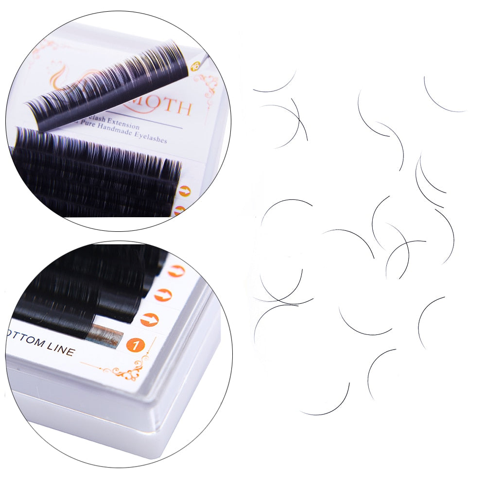 DOSMOTH 16Rows thickness 0.03 to 0.20 Faux mink eyelashes individual eyelash lashes soft  eyelash extension False eyelash