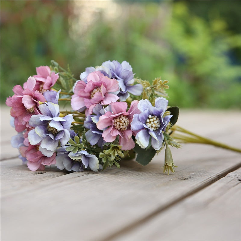 7 forks / bouquet peony fake flower silk flower peony bouquet wedding home decoration fake peony rose