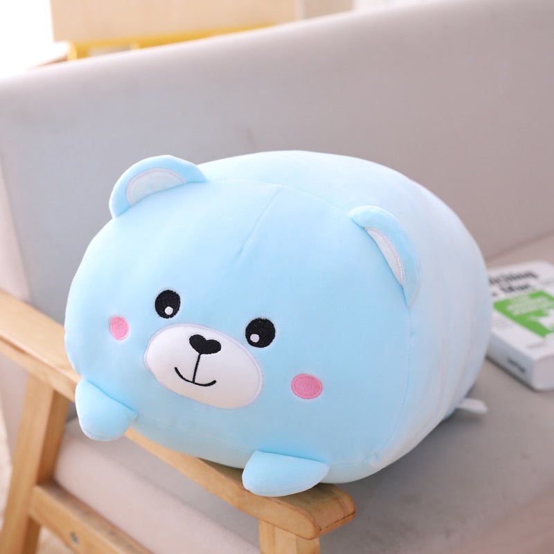 18-28CM Soft Cartoon Pillow Plushies Cushion Cute Fat Dog Cat Totoro Penguin Pig Frog Plush Toy Stuffed Animal Lovely Kids Birthday Gift