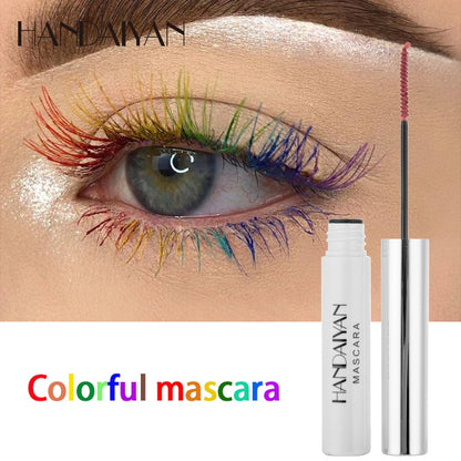 Color Mascara Waterproof Fast Dry Eyelashes Curling Lengthening Makeup Eye Lashes Blue Green Red Purple Black White Ink Mascara