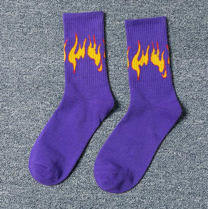 Women Korea Funny Socks Long Socks Black Cool Socks Harajuku Hip Hop Cotton Skateboard Socks Men New Trend Daisy Socks Men
