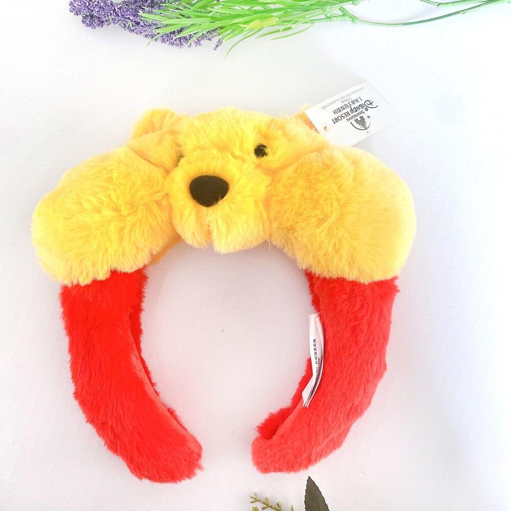 Disney Plush Animal Hair Hoop Hairband Headband Hair Accessories Women Girl Baby Toys Kids Costume Headband Cosplay Plush Gift