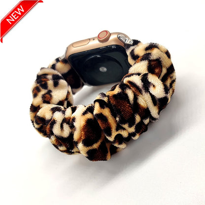 Scrunchie Elastic Watch Straps Watchband for Apple Watch Band Series 7 6 5 4 38mm 40mm 42mm 44mm for iwatch 45/41mm Bracelet