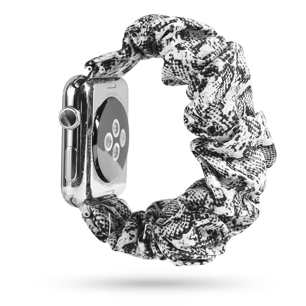 Scrunchie Elastic Watch Straps Watchband for Apple Watch Band Series 7 6 5 4 38mm 40mm 42mm 44mm for iwatch 45/41mm Bracelet