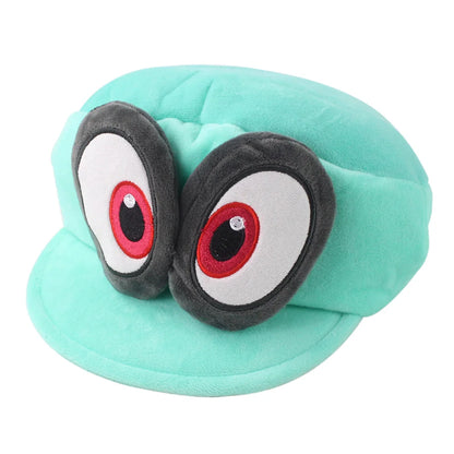 Cappy Plush Toy Super Mario Odyssey 29cm Stuffed Animal Plushies Video Game Hat Green Turqoise Red Peluche Cartoon Soft Doll Kids Gift Cosplay Props