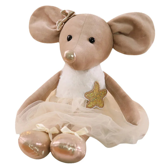 Cute Lace Ballet Mouse Rabbit Tiger Plush Toy Soft Stuffed Animals Princess Skirt Dolls  Style Kids Girls Birthday Wedding Gifts