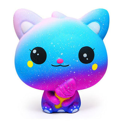 Kawaii Cartoon Galaxy Cute Deer Squishy cat jumbo Toys Slow Rising Cream Scented Squeeze Toys Novelty Gift For Children Gifts