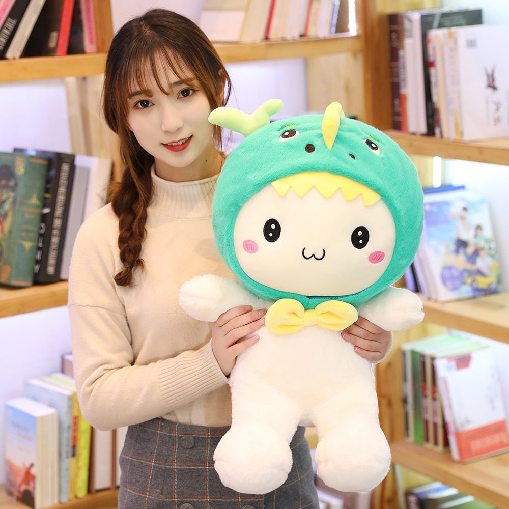 New Huggable 1pc 25-60cm Super Kawaii Rabbit Plush Toys Cute Shark Bear Stuffed Soft Accompany Pillow Kids Birthday Gift Dolls