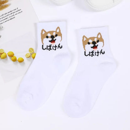 Women Ins Cartoon Patterned Short Funny Socks Cute Animal Dinosaur Socks For Ladies Funny Japan College Wind Concise Socks