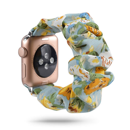 Scrunchie Elastic Watch Straps Watchband for Apple Watch Band Series 7 6 5 4 38mm 40mm 42mm 44mm for iwatch 45/41mm Bracelet