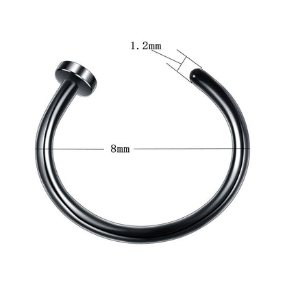 Fake Nose Ring Lip Ring C Clip Lip Piercing Burun Nose Rings Hoop Women Neuspiercing Body Jewelry Earrings