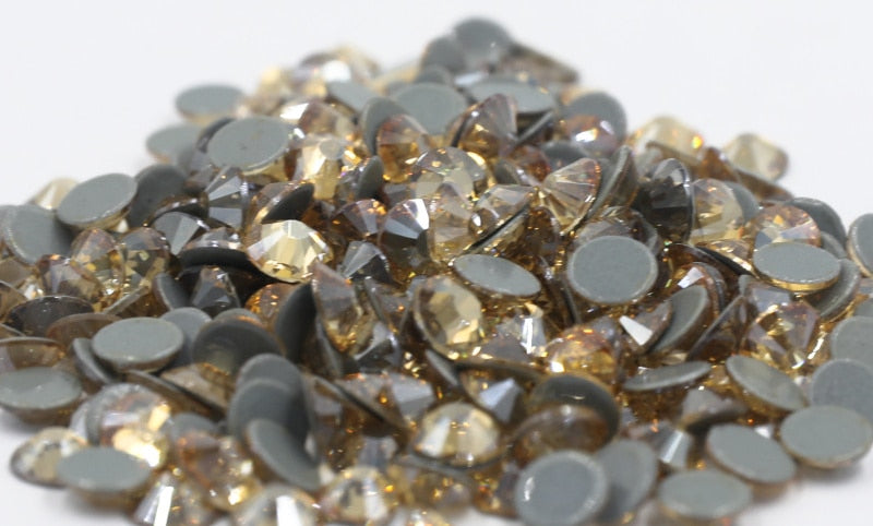 SS6-SS30 40Colors Crystal AB Better DMC Hot Fix Rhinestones,Glass Strass Hotfix Iron On Rhinestones Sewing & Fabric Decorations