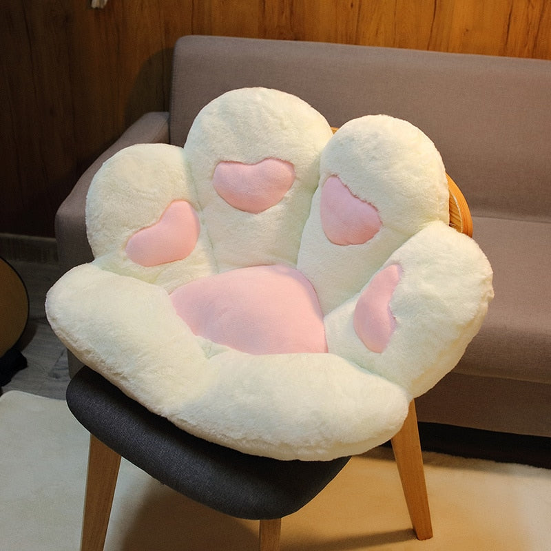 Kawaii Paw Pillow Animal Seat Cushion Stuffed Cat Paw Flower Pillow Plush Sofa Indoor Floor Home Chair Decor Children Gift