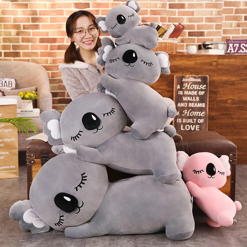 Big Size Cartoon Soft Giant Koala Plush Toy Doll Koala Stuffed Animal Doll Toys For Children Kids Birthday Gift 35/50/60/75cm