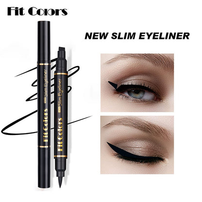 Big Seal Stamp Liquid Eyeliner Pen Waterproof Fast Dry Black Eye Liner Pencil With Eyeliner Cosmetic Double-ended Eyeliner