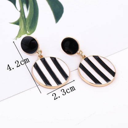 Big Black Flower Hanging Earrings For Women Exaggerated Rock Personality Cерьги Wedding Party Jewelry Valentine's Day Girl Gift