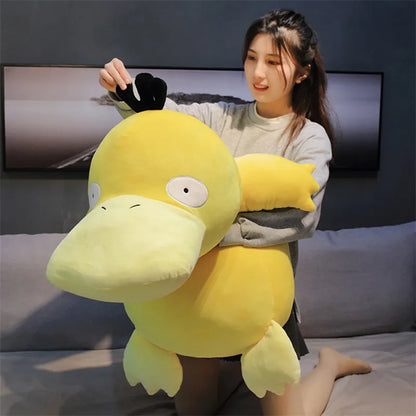 Kawaii Giant Psyduck Plush Yellow Duck Big Size Soft Pillow Home Decoration Sofa Doll Toys for Children Girlfriend Gift