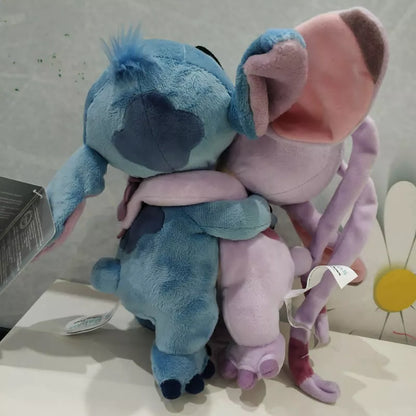 20cm Lilo And Stitch Plush Toys Holding love Stitch Angel Stuffed Soft doll For Couple girlfriend gifts