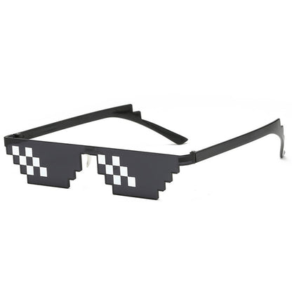 Free shipping sunglasses forced two dimensional animation bungee funny pixel code decorative glasses