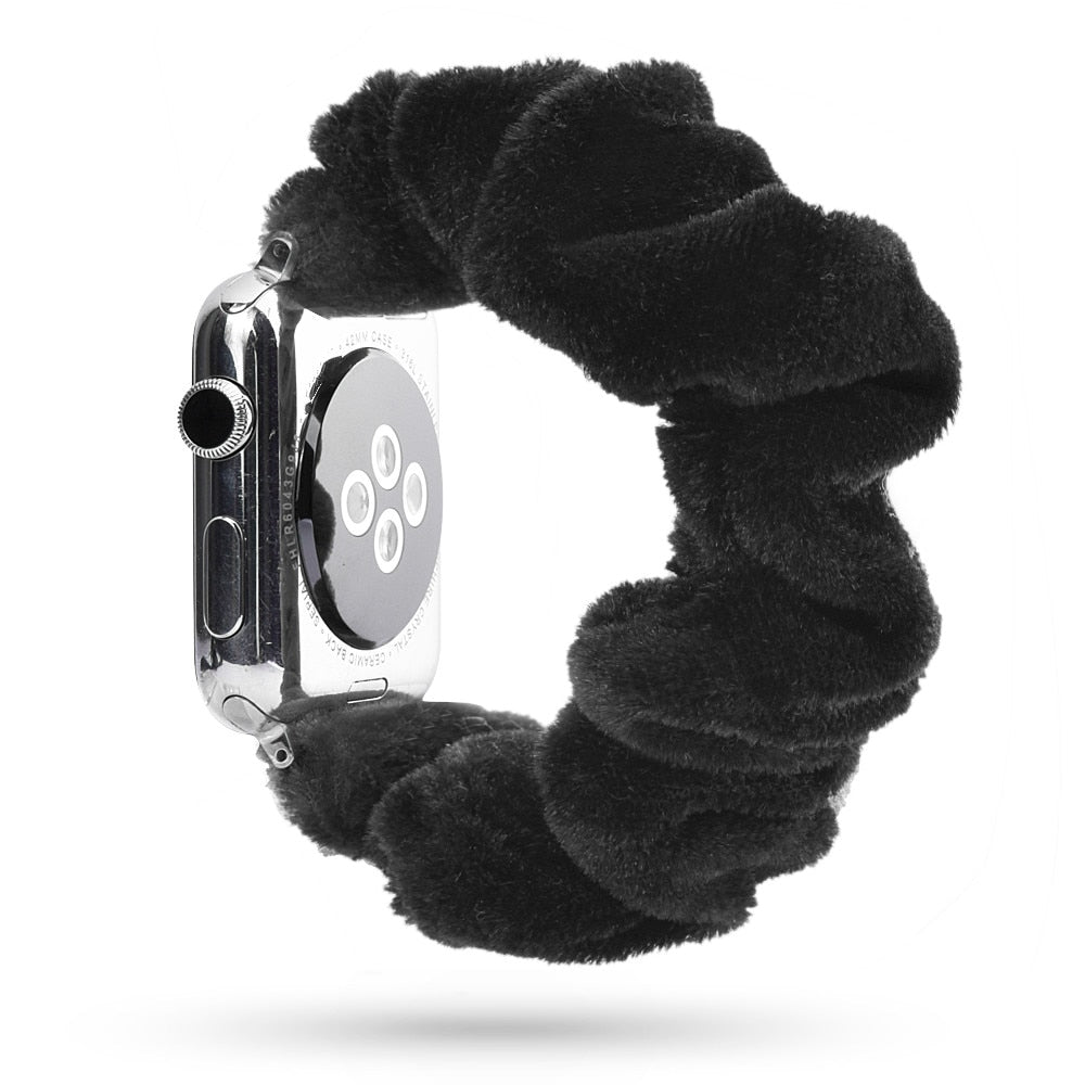 Scrunchie Elastic Watch Straps Watchband for Apple Watch Band Series 7 6 5 4 38mm 40mm 42mm 44mm for iwatch 45/41mm Bracelet