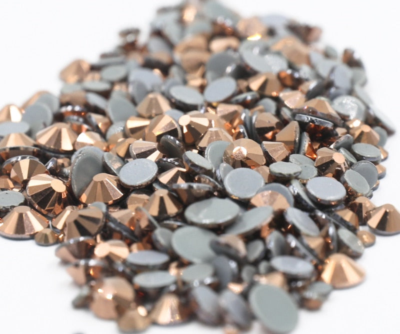 SS6-SS30 40Colors Crystal AB Better DMC Hot Fix Rhinestones,Glass Strass Hotfix Iron On Rhinestones Sewing & Fabric Decorations