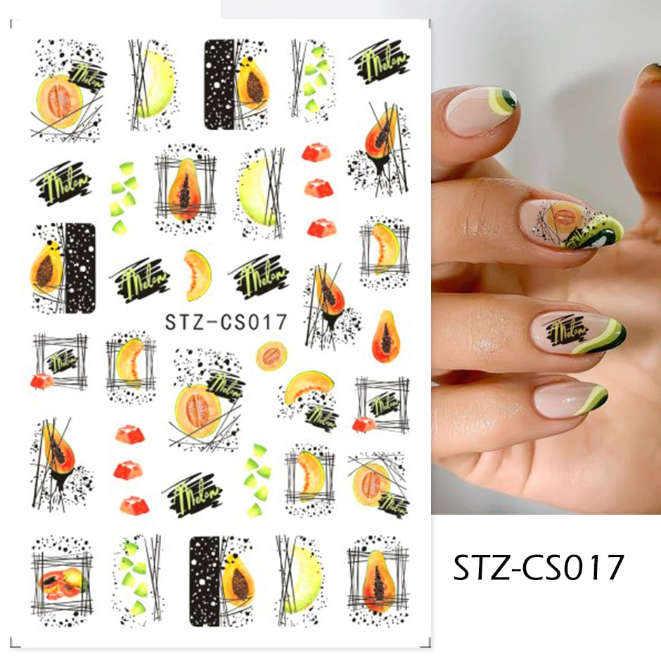 3D Valentine Sticker for Nails Cute Cartoon Lover Sliders for Nail Gang Girl DIY Design Decals Manicure Nail Art Decor GLF106